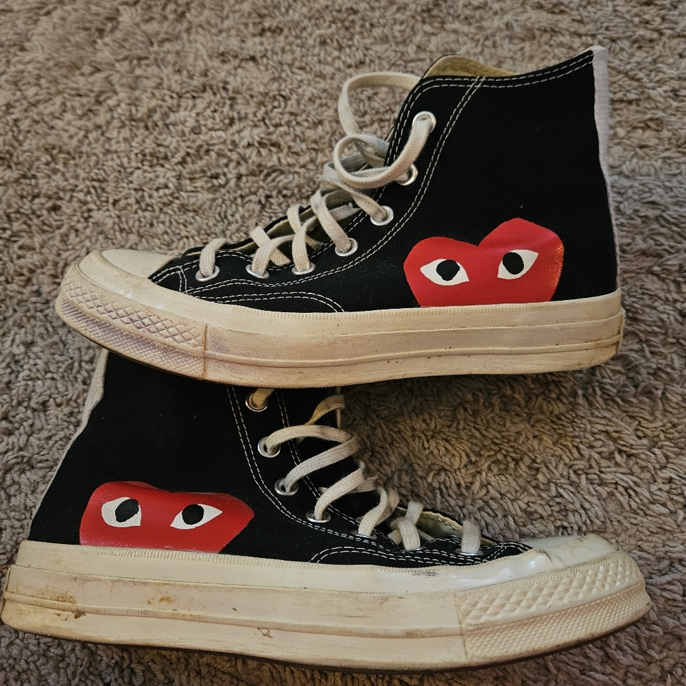 Com de garçon Converse high tops Black Size 8
